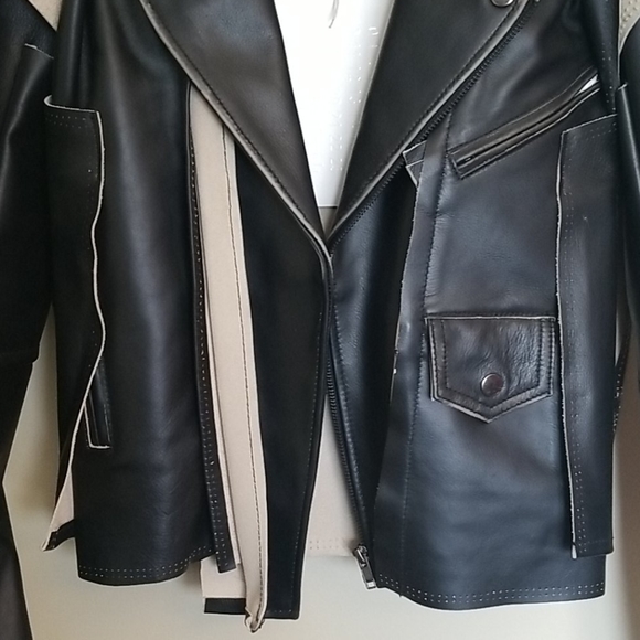Margiela for H&M Black Leather Jacket NWT - Picture 4 of 5